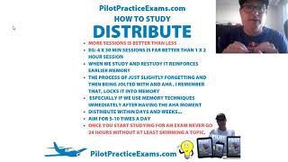 How To Study Pilot Exams Distribute Vid10 For Flight Training amp Learn To Fly [upl. by Antonella]