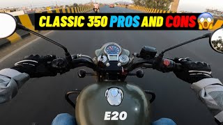 New Classic 350 E20 Pros and Cons 🥵  Classic 350 BS7 in 2024 [upl. by Einalam]