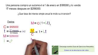 Interes simple tasa de interés en función de Monto [upl. by Ertnom]