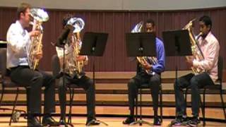 Euphonium Quartet  quotAchieved Is the Glorious Workquot By Franz Joseph Haydn [upl. by Martell]