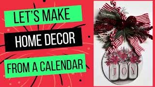 Let’s Make Home Decor From A Calendar [upl. by Kegan]