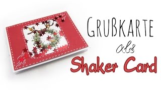 GrußkartenTechnik quotShaker Cardquot  DIY Geschenk Ideen 02  WeihnachtsSerie 2014 [upl. by Dominic692]