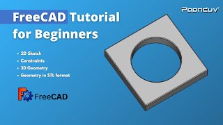 Transforming 2D sketch into 3D Geometry using FreeCAD  Paanduv Applications  FreeCAD Tutorial [upl. by Melliw310]