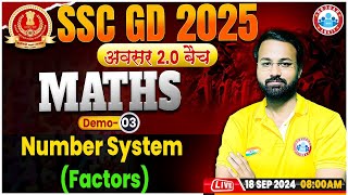 SSC GD Math Classes 2025  Number System SSC GD  SSC GD अवसर 20 बैच Demo 03  Maths By Deepak Sir [upl. by Sarina738]