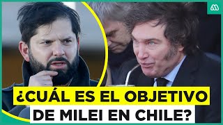 Javier Milei visita Chile ¿Cuál es el objetivo del presidente argentino en nuestro país [upl. by Odlonra]