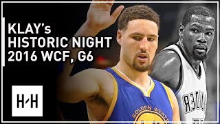 Klay Thompson EPIC Full Game 6 Highlights vs Thunder 2016 Playoffs WCF  41 Pts 11 Threes CLUTCH [upl. by Herminia]