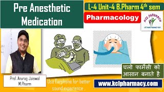 PreAnesthetic medication  General Anesthetics  L4 Unit4  amp L3 Chapter6 For DPharm [upl. by Vedette384]