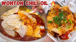 RESEP PANGSIT CHILI OIL PEDAS  WONTON CHILI OIL LAYAK JUAL [upl. by Sioled]