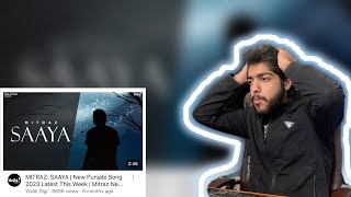 Pakistani reaction on MITRAZ SAAYA  New Punjabi Song 2023 Latest This Week  Mitraz New Song  Sad [upl. by Linetta123]