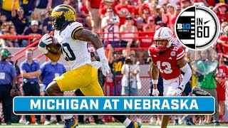 Michigan at Nebraska  Sept 30 2023  B1G Football in 60 [upl. by Godfry]