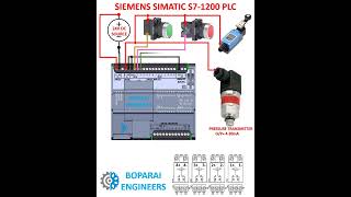 SIEMENS SIMATIC S71200 PLC WIRING automation electrical Siemens PLC automatic electrician [upl. by Horatio]