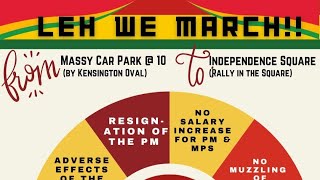 OPPOSITION LEH WE MARCH THIS SATURDAY MARCH 23rd 10am MASSY CAR PARK KENSINGTON [upl. by Funch]