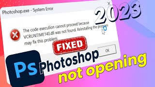 photoshop exe system error  how to fix vcruntime140dll is missing error on windows 10 [upl. by Dyer]