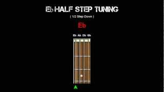 Bass Tuning  Eb Half Step [upl. by Laux630]