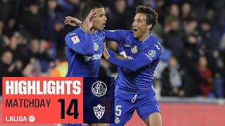 GETAFE CF  UD ALMERÍA 2  1  RESUMEN  Remontada del Getafe CF con golazo de Greenwood [upl. by Enelrats]