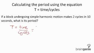 4133 Calculating the period using the equation T  time div cycles [upl. by Haas571]