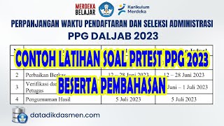 LATIHAN SOAL PERSIAPAN UJIAN PRETEST PPG 2023 DAN PEMBAHASAN [upl. by Aimaj]