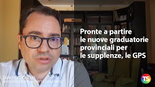 Pronte a partire le nuove graduatorie provinciali per le supplenze le GPS [upl. by Hyde]