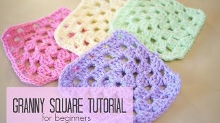 CROCHET How to crochet a granny square for beginners  Bella Coco [upl. by Athalee]