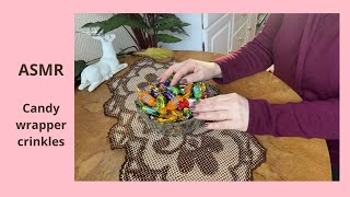 ASMR  Candy bowl rummaging and sorting candy with crinkly wrapper  No talking [upl. by Rosamund413]