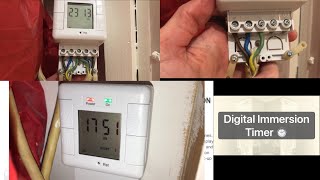 Digital Immersion Timer ⏲ Install  Info Program when you have Hot Water [upl. by Guinna952]