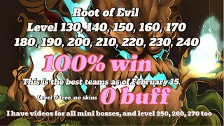 New best team Level 130 to 240 No Buff Root of Evil  King of Jungle  Heidi event  Hero Wars [upl. by Allebram233]