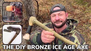 Solo Overnight Crafting an Ice Age Bronze Axe from Clay [upl. by Negyam]