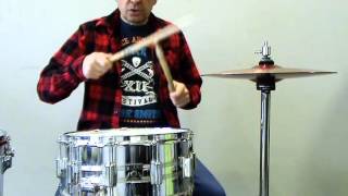 Aprende bateria  video 4  ritmo con marcha [upl. by Aivalf]