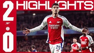 BIG CHAMPIONS LEAGUE WIN 🔥  HIGHLIGHTS  Arsenal vs PSG 20  Havertz amp Saka  UCL [upl. by Aretahs]