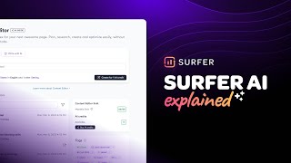 Surfer AI✨ Explained Create SEO Optimized Articles with One Click [upl. by Asum]