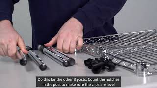 How to Assemble Your Wire Shelving [upl. by Trudie439]