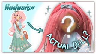 TURNING MY EQUESTRIA GIRLS REDESIGN INTO A ACTUAL DOLL trying a ooak doll for the first time [upl. by Carmon]