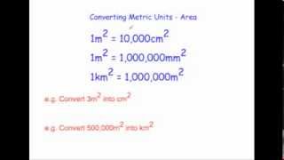 Converting Metric Units of Area [upl. by Akram695]