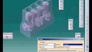 CATIA V5 Tutorial 77 Engine Drawing  Rzutowanie Silnika  Drafting [upl. by Irollam]