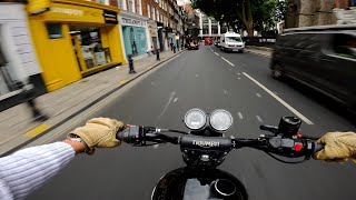 Summer Lunchtime Cruise  TRIUMPH SCRAMBLER 900  RAW SOUND 4K [upl. by Oettam]