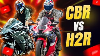 H2R VS CBR RRR 😱😨  SHOCKING RESULTS  ZS MOTOVLOGS [upl. by Akirehc]