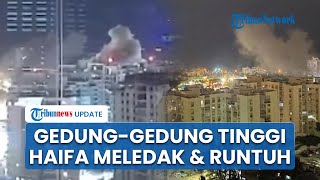 Iron Dome Jebol Penampakan Gedunggedung Pencakar Langit Meledak Satu per Satu Dirudal Hizbullah [upl. by Riggall]