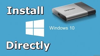 How to Install Windows 10 Directly onto USB External Hard Drive [upl. by Pasol]