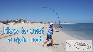 How to cast a spin rod [upl. by Nylatsirhc]