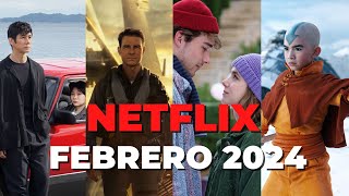 Estrenos NETFLIX FEBRERO 2024 [upl. by Eilrahc326]