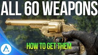 All 60 Unique Secret Weapons and How to Get Them  Red Dead Redemption 2 [upl. by Akela338]