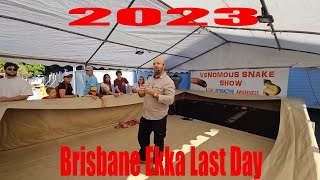 Australia Venomous Snake Show EKKA 2023 Last Day [upl. by Eben728]