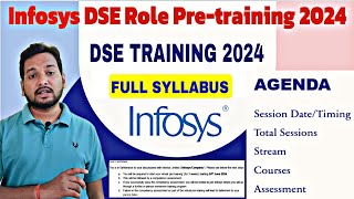 Infosys DSE Role Exam Pattern amp Syllabus 🔥 Training Process  Infy Pretraining  Onboarding Update [upl. by Carline]