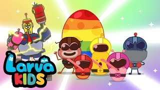 NEW SURPRISE EGGS  LARVA RANGERS  EGG SONG  SUPER BEST SONGS FOR KIDS  LARVA KIDS [upl. by Aeynod]