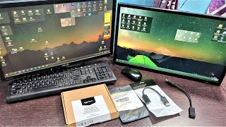 Connect Two Monitors To One PC  DisplayPort to HDMI  DP to HDMI [upl. by Kazue356]