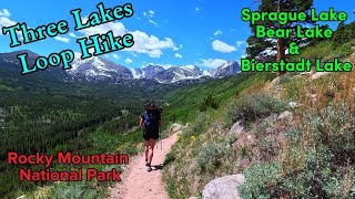 Three LakesLoop HikeSprague LakeBear Lake amp Bierstadt LakeRocky Mountain National Park [upl. by Hunger]