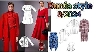 Burda style 82024 full preview 😍🌹🌷 [upl. by Savage]