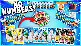 Playing The NO NUMBER Uno Challenge [upl. by Ginsberg]