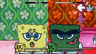 FNF Spongeasm  Phantasm but Spongebob and Abrasive Side sings it improved version [upl. by Conlen]