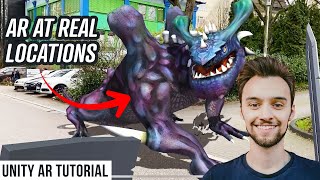 Create AR Games at real locations Unity  Lightship VPS Tutorial [upl. by Adnohsat]